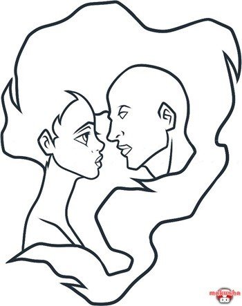 Граффити влюбленной пары