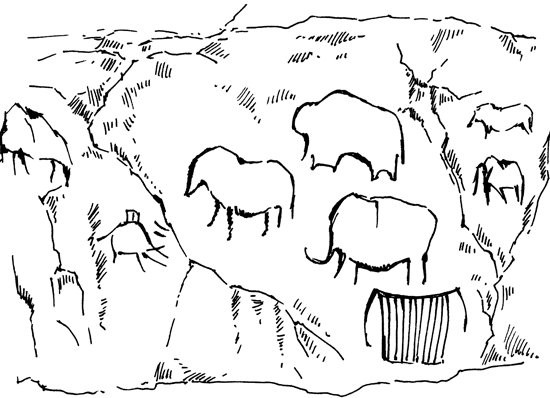Заповедники Башкортостана Шульган Таш рисунок