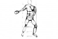 Бокс тренировка рисунок