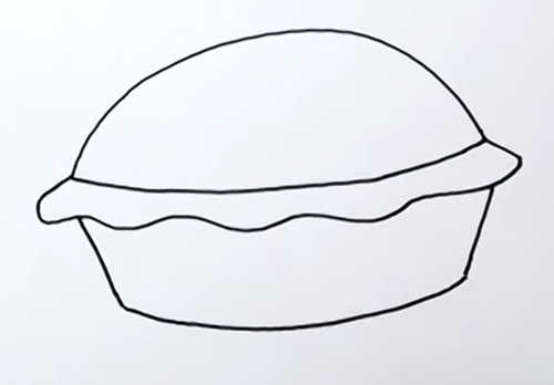 Пирожок для срисовки