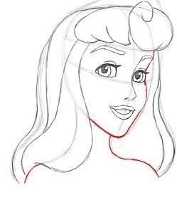 Принцесса Аврора рисунок для срисовки