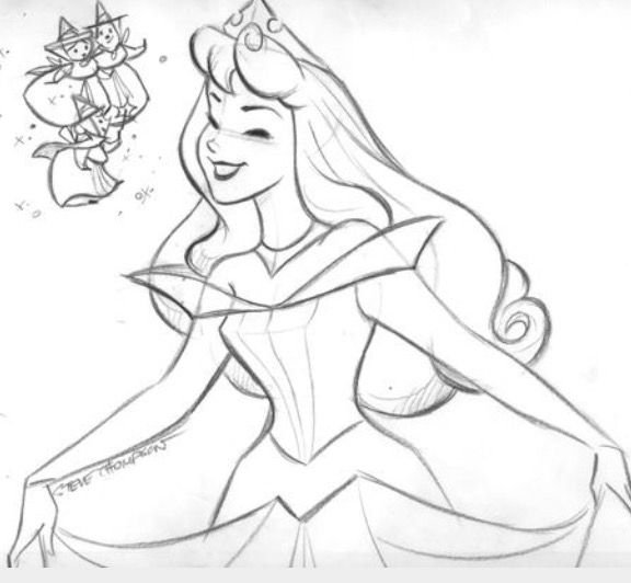 Спящая красавица рисунок