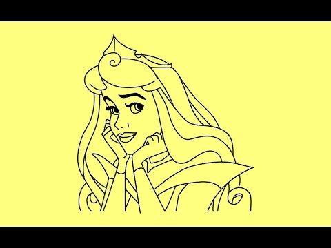 Принцесса Аврора поэтапно