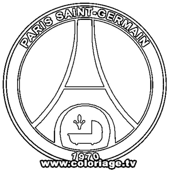 Раскраска ПСЖ футбольный клуб