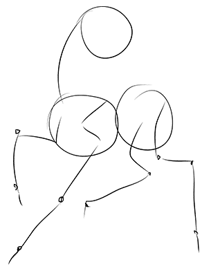 Поэтапное рисование конька Горбунка