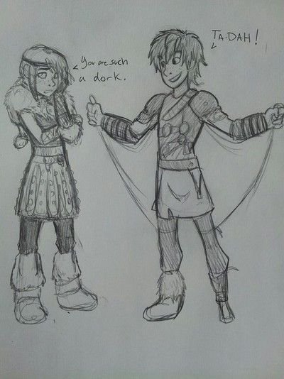 Астрид карандашом