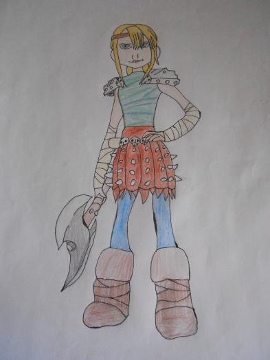 Астрид рисунок карандашом