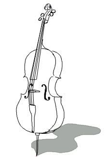 Скрипка одной линией