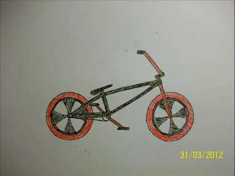 Нарисовать BMX карандашом