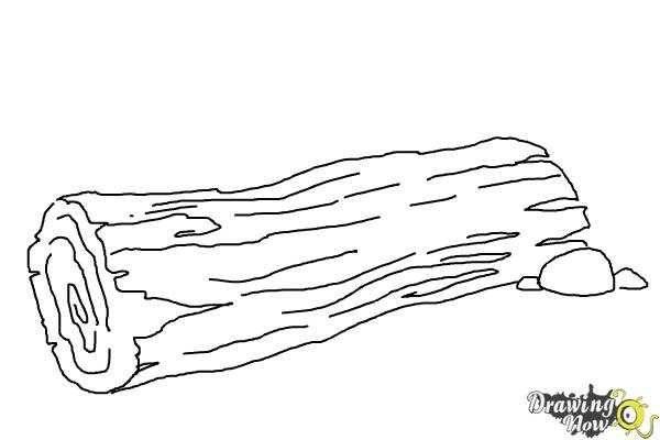 Бревно набросок