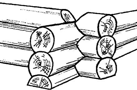 Сруб рисунок