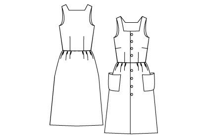 Эскиз сарафана женского