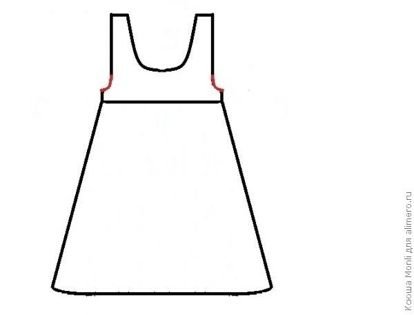 Сарафан для рисования