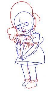 Пупс нарисовать пошагово