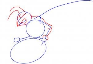 Поэтапный рисунок шершня