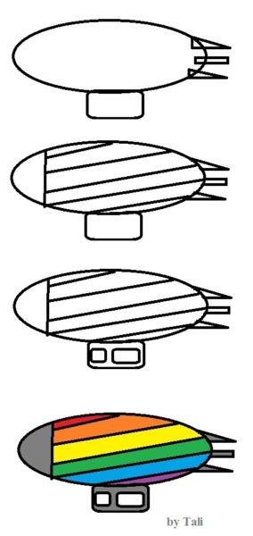Дирижабль рисунок