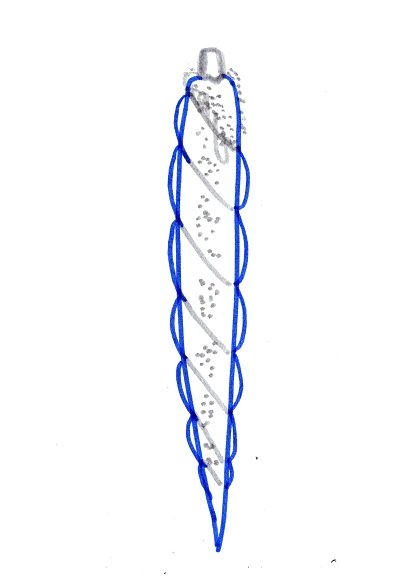 Новогодние сосульки для вырезания
