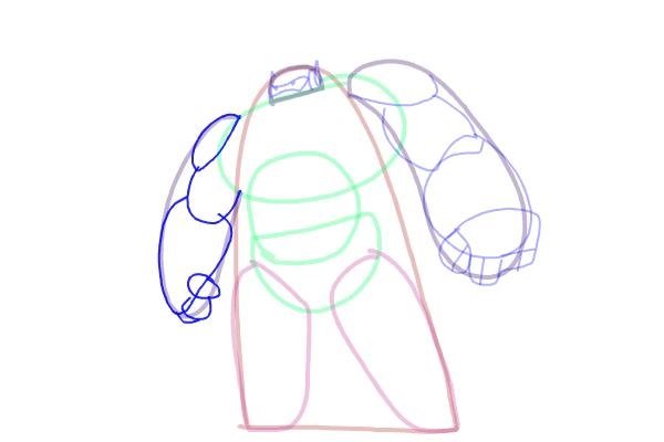 Чертеж Беймакса город героев