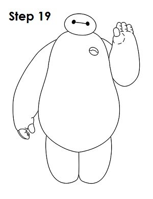 Беймакс рисунок карандашом