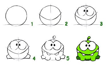 Поэтапное рисование ам няма