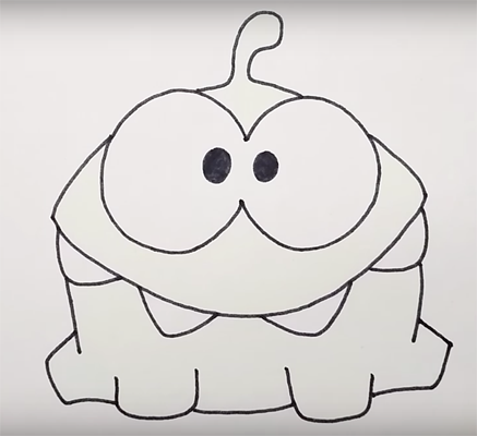 Ам Ням нарисовать