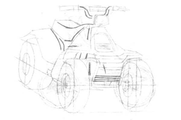 Рисунки по клеточкам квадроциклы
