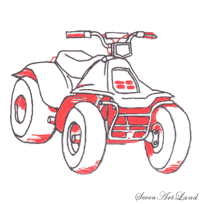 Квадроцикл стелс раскраска