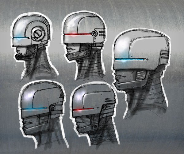 Художественный рисунок робокопа