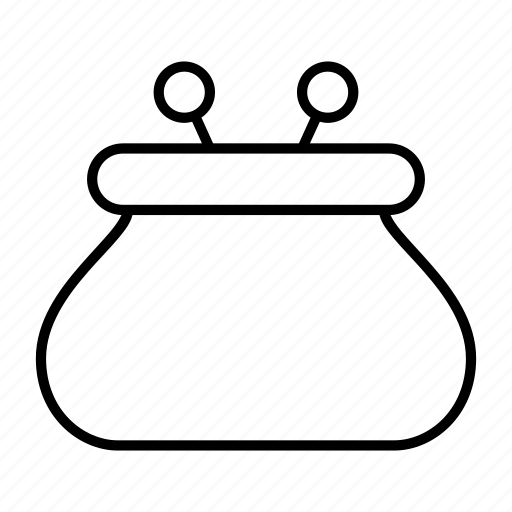 Раскраска кошелек для детей