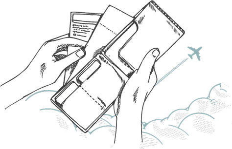 Кошелёк нарисованный легкий