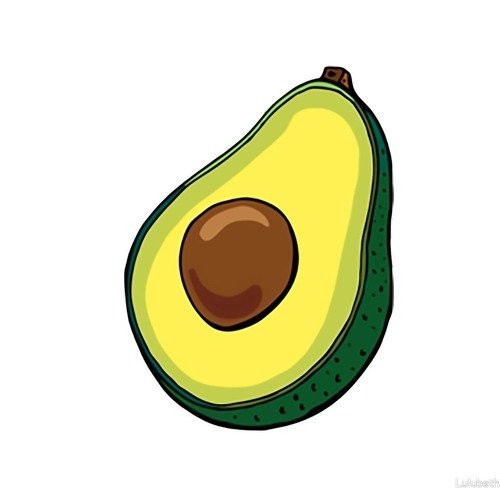 Авокадо срисовать