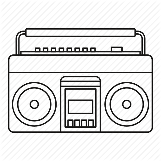 Магнитофон раскраска