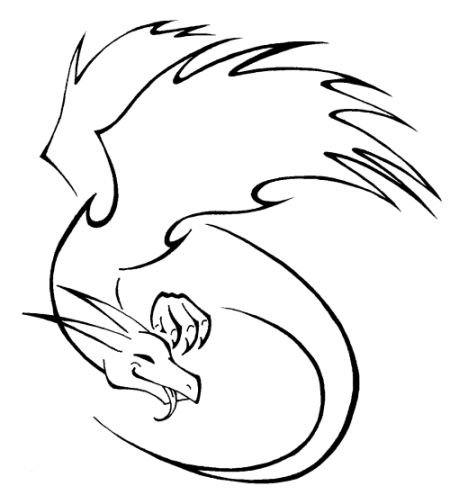 Дракон одной линией