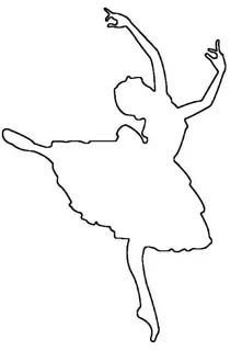 Трафарет танцовщицы