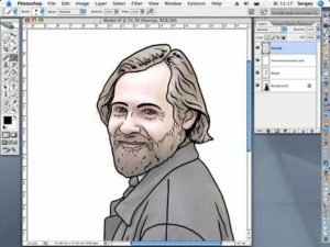 Обводка рисунка в фотошопе