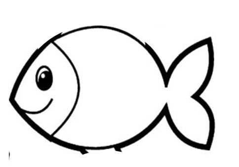 Трафарет рыбка для детей
