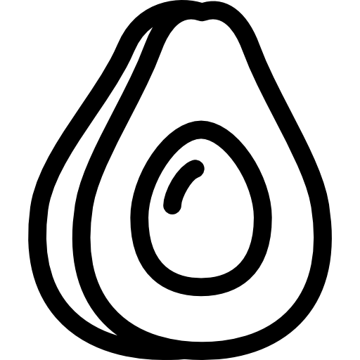 Раскраска авокадо