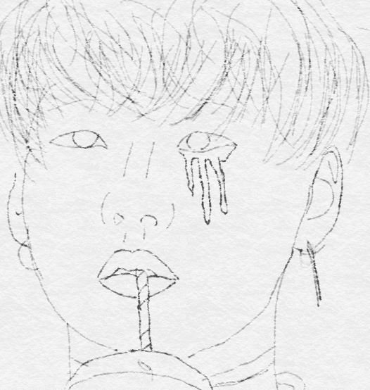 БТС линейный рисунок