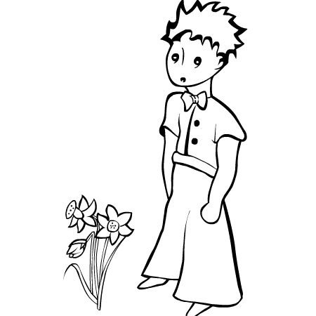 Маленький принц раскраска Антуан де сент-Экзюпери