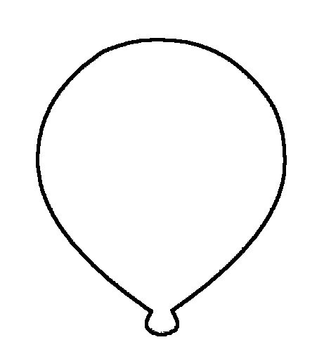 Воздушный шарик раскраска
