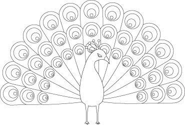 Жар птица контур