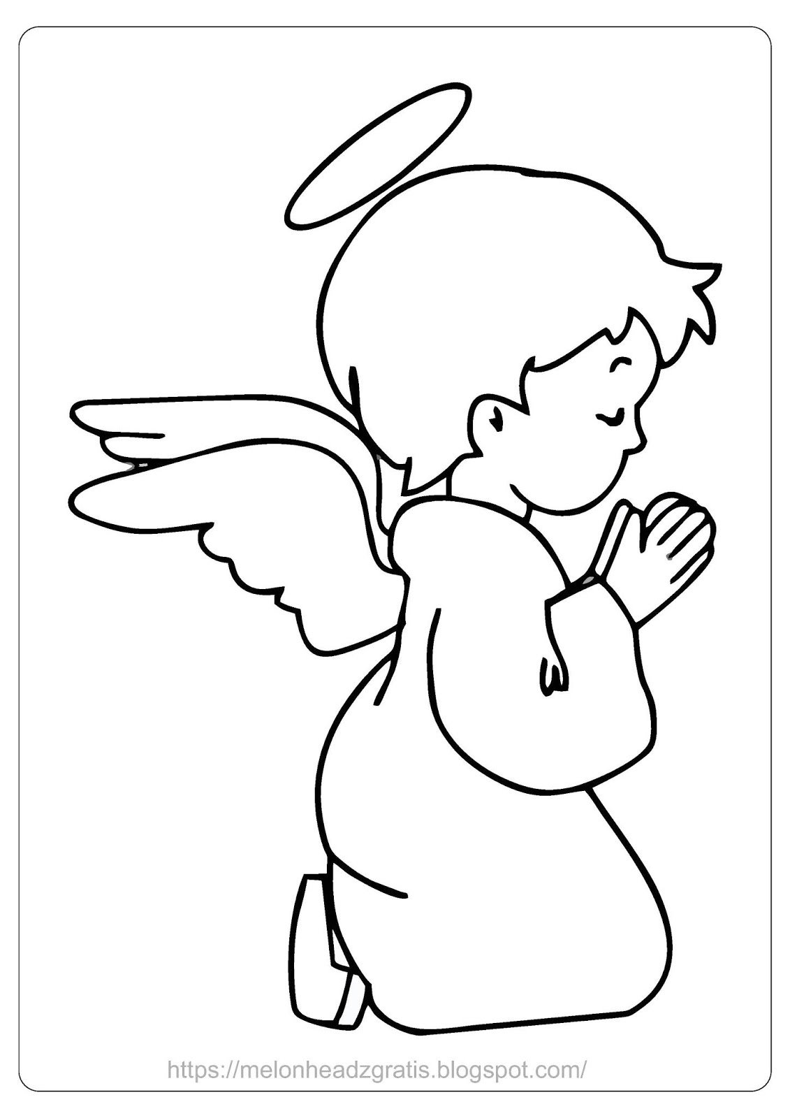 Рисунок ангела для детей