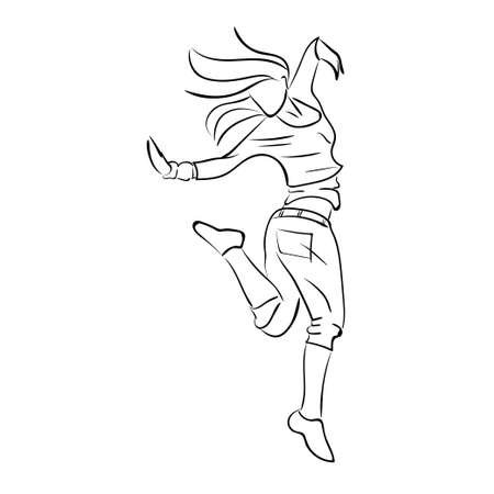 Балерина танцовщица вектор