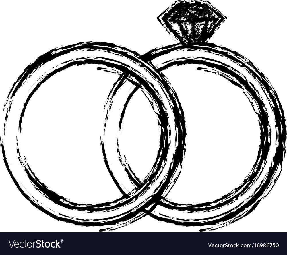 Обручальные кольца черно белые