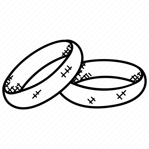 Обручальные кольца нарисованные