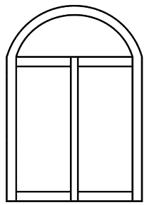 Пластиковое окно карандашом