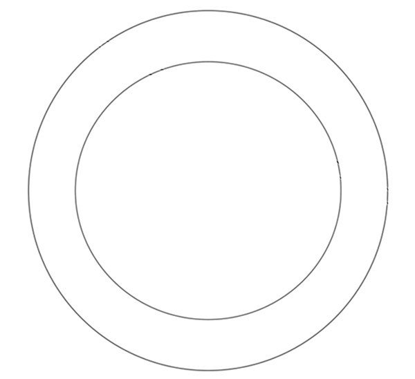 Тарелка раскраска для детей