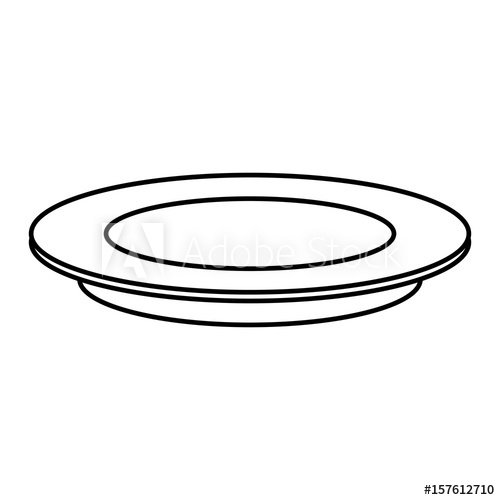 Тарелка раскраска