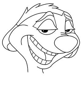 Как нарисовать Тимона