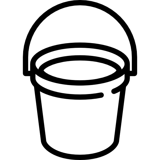 Ведро раскраска для детей